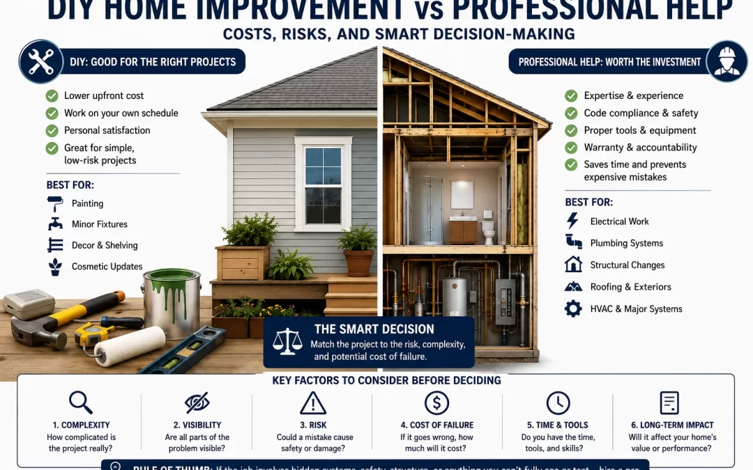 DIY Home Improvement vs Professional Help: Costs, Risks, and Smart Decision-Making