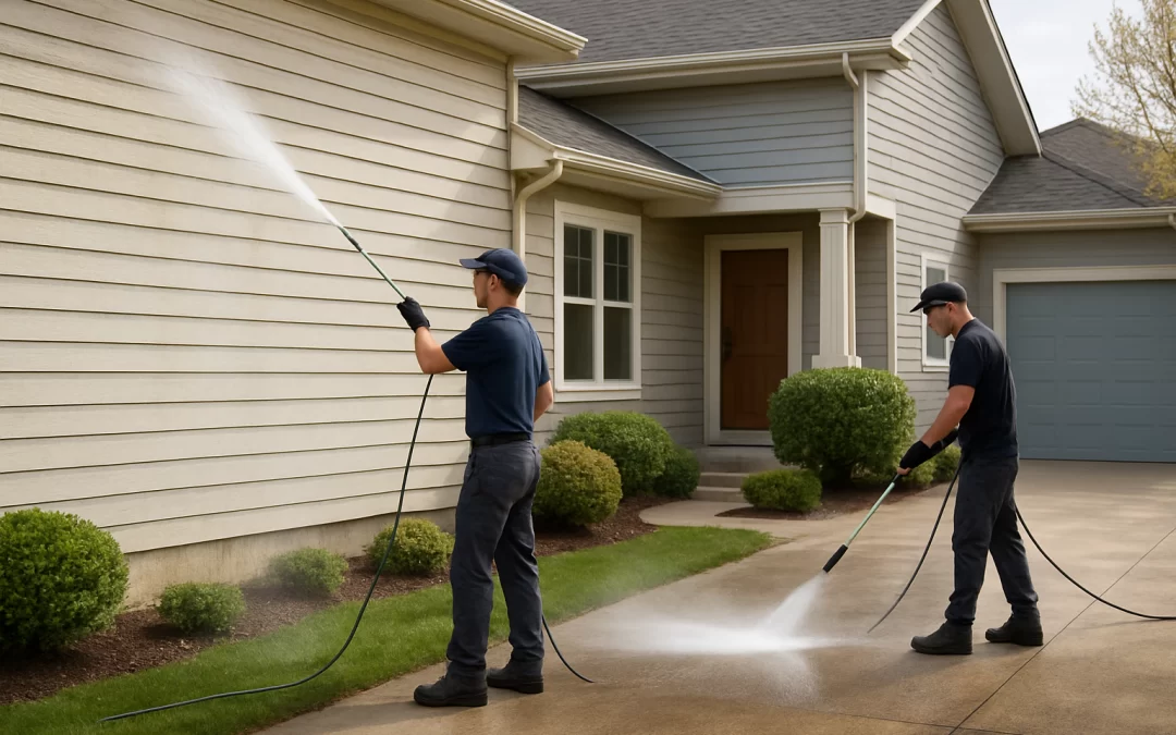 Pressure Washing vs. Soft Washing for Exterior Siding and Driveways: Which Method Is Right for You?